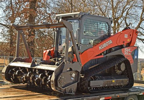 kubota skid steer mulcher attachment|skid steer mounted forestry mulcher.